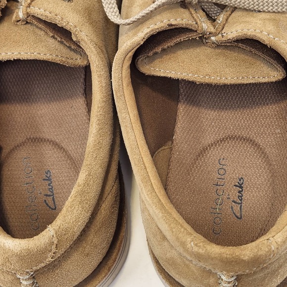 Clarks Collection Mens Forge Run Tan Suede Leather Slip On Loafer Shoes Size 12M main image 6